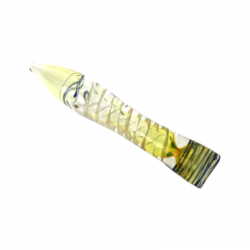 3.5 IN SNAKE ON TOP STRAIGHT GLASS PIPE 1CT/PK