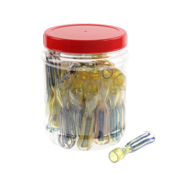 3 IN DICRO GLASS ONE HITTER 35CT/JAR