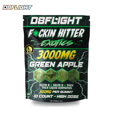 D8FLIGHT F*CKING HITTERS EXOTICS GUMMIES 3000MG/10CT/PK