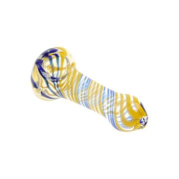 3 IN DESIGNED GLASS HAND PIPE 1