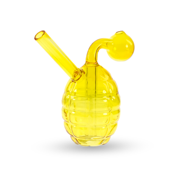 5 IN STYLISH SHAPED CLEAR GLASS SNIFFER BUBBLER PIPE