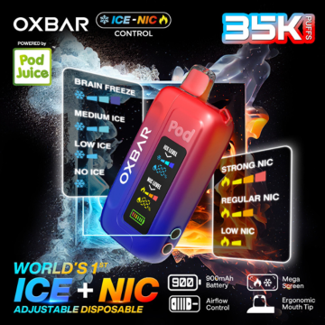 OXBAR X POD JUICE ICE-NIC CONTROL 35000 PUFFS DISPOSABLE VAPE