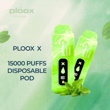 PLOOX X BY LUXPODZ 15000 PUFFS HOOKAH DISPOSABLE POD 5CT/DISPLAY