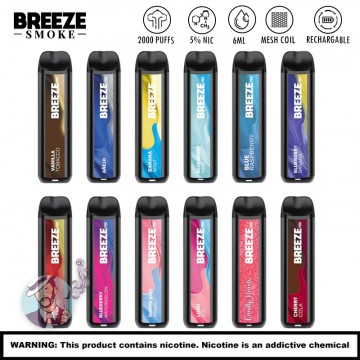 BREEZE SMOKE PRO 2000 PUFFS DISPOSABLE VAPE