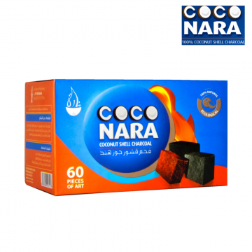 COCO NARA CHARCOAL 60 FLAT PCS/BOX