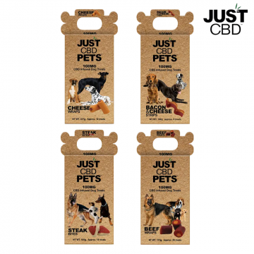 JUST CBD DOG TREATS 100MG/18CT/JAR