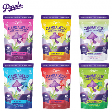 PURPLE CANNADELIC MICRODOSE MUSHROOM GUMMIES 600MG/1PK