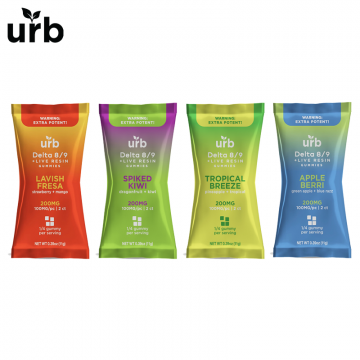 URB D8 + D9 LIVE RESIN GUMMIES 200MG/2CT/1PK